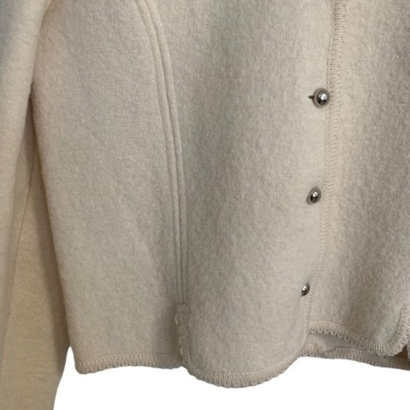 Northern Isles 100% Wool Ivory Jacket size 11/12 - Picture 3 of 10